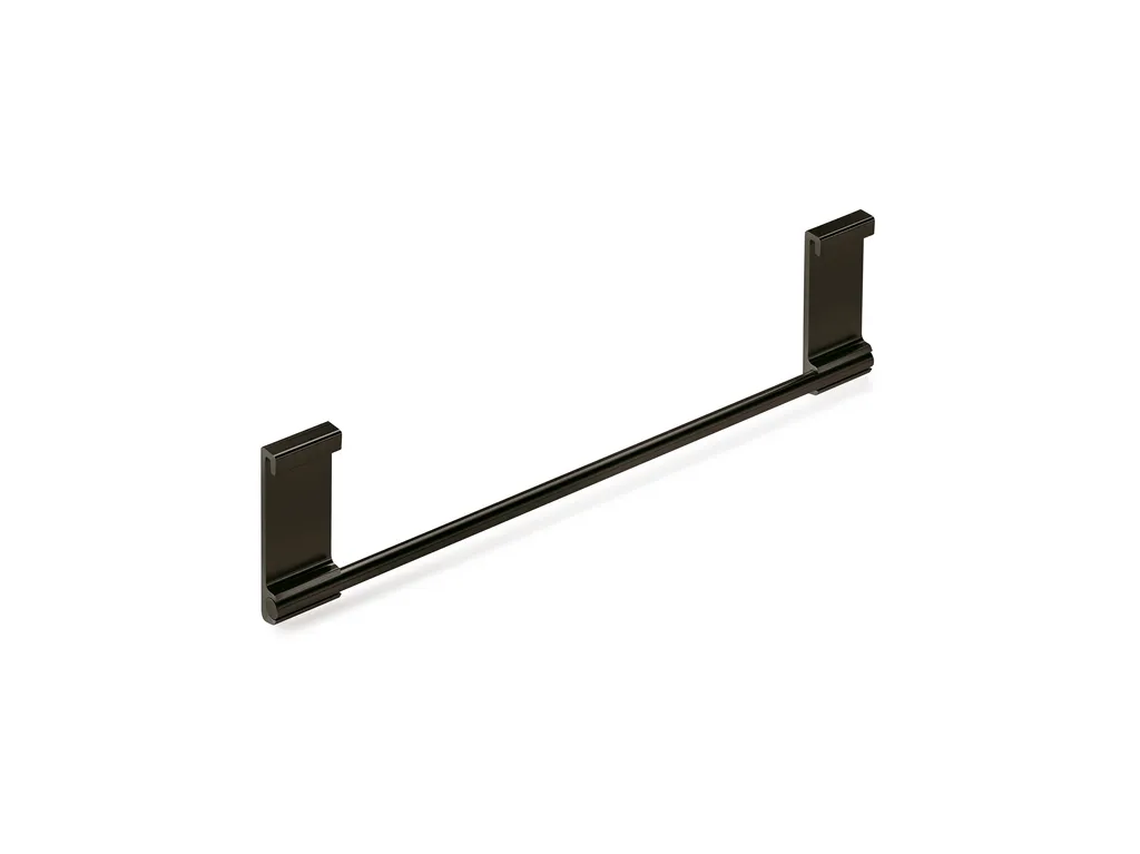 Porte-serviettes Alto Noir Mat : Solution de Séchage Gain de Place