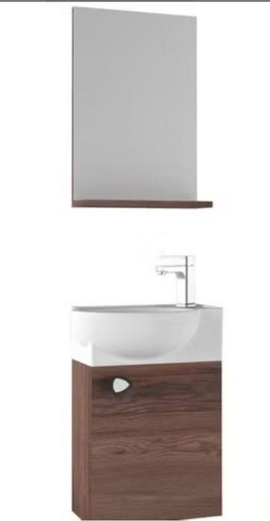 Gäste-Badmöbel-Set Kreariva Kleiner Waschbecken 44 x 28 Produktbild 