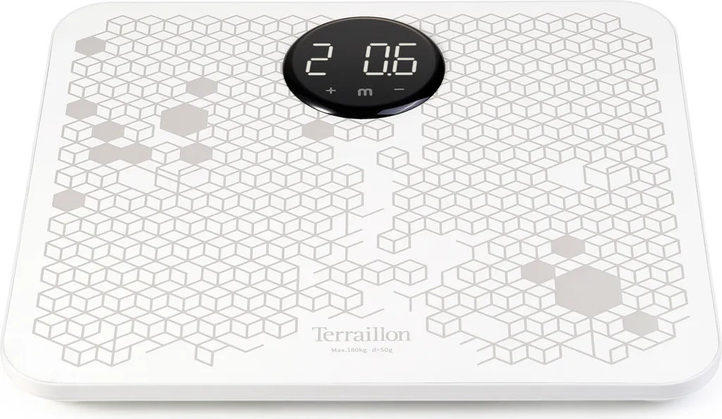 Terraillon Pèse-personne Impédancemètre Connecté 180kg 6 Massages Blanc