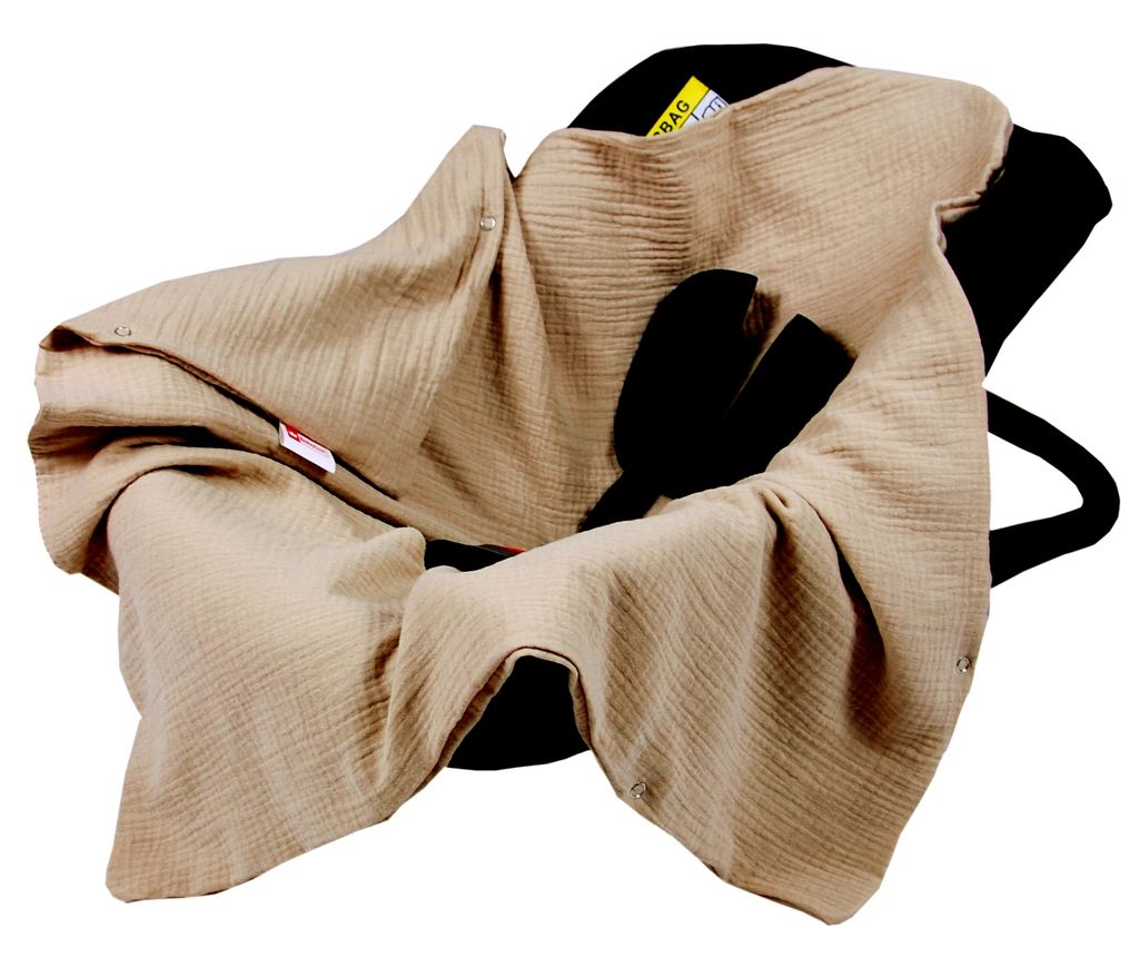 BabyLux Einschlagdecke Musselin 80x80 cm – Sommerdecke für Produktbild 