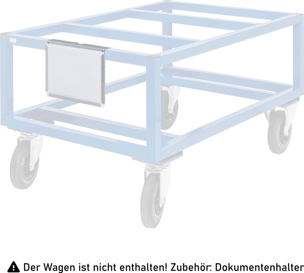 Kongamek Dokumentenhalter A4 quer 306x50x221mm als Zubehör für Palettenwagen