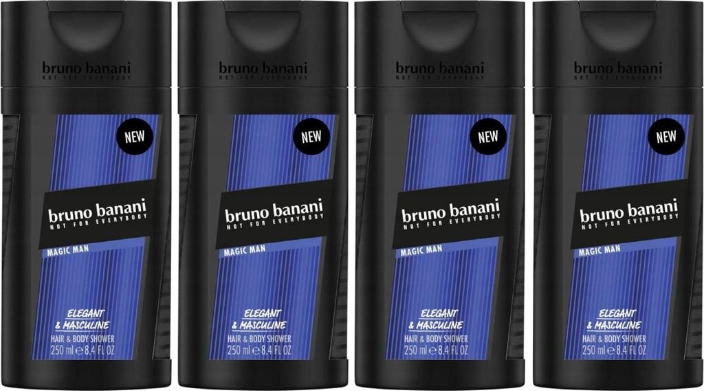 Bruno Banani Magic Man Duschgel Set 4x250ml für Herren