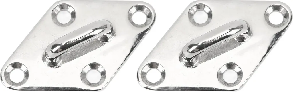 Support de Plafond pour Suspension Marine, Crochet Inox 316 Plaque à Œil