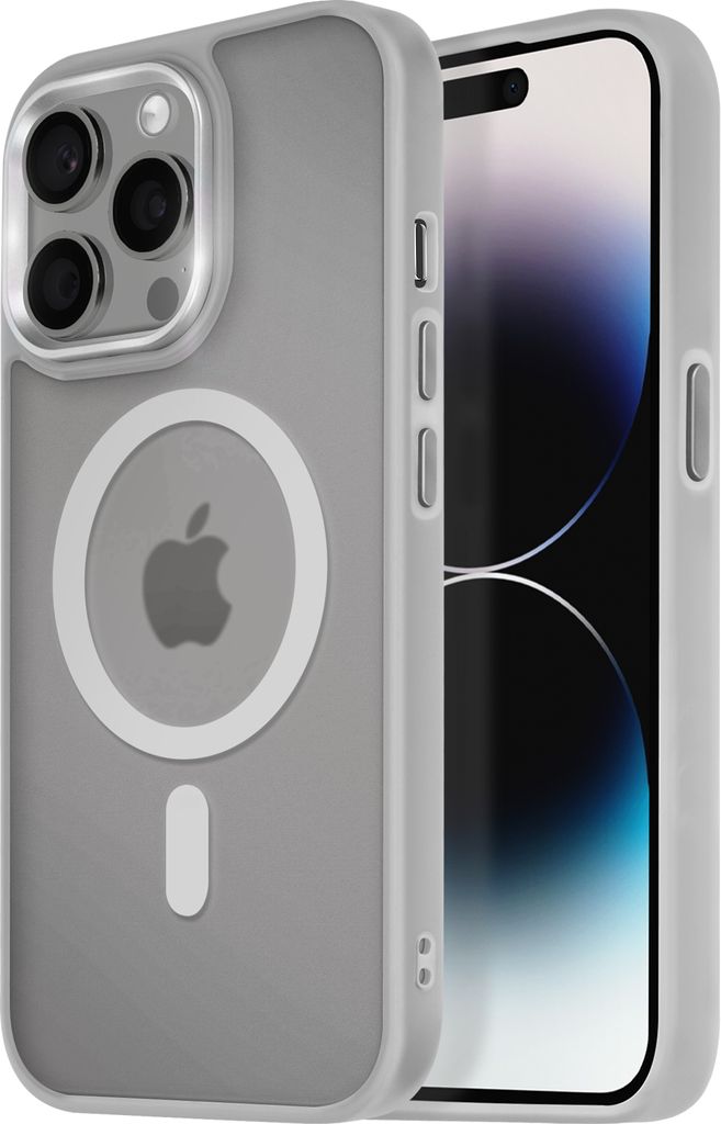Avizar, MagSafe Hülle für Apple iPhone 14 Pro Frost Color, Grau