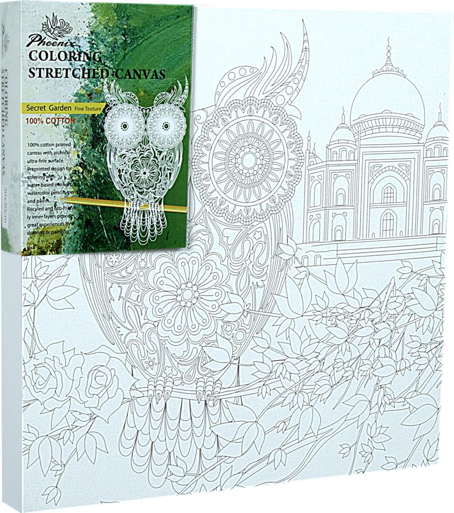 Gemälde, Skizze - Rahmen 1,7 cm - Eule