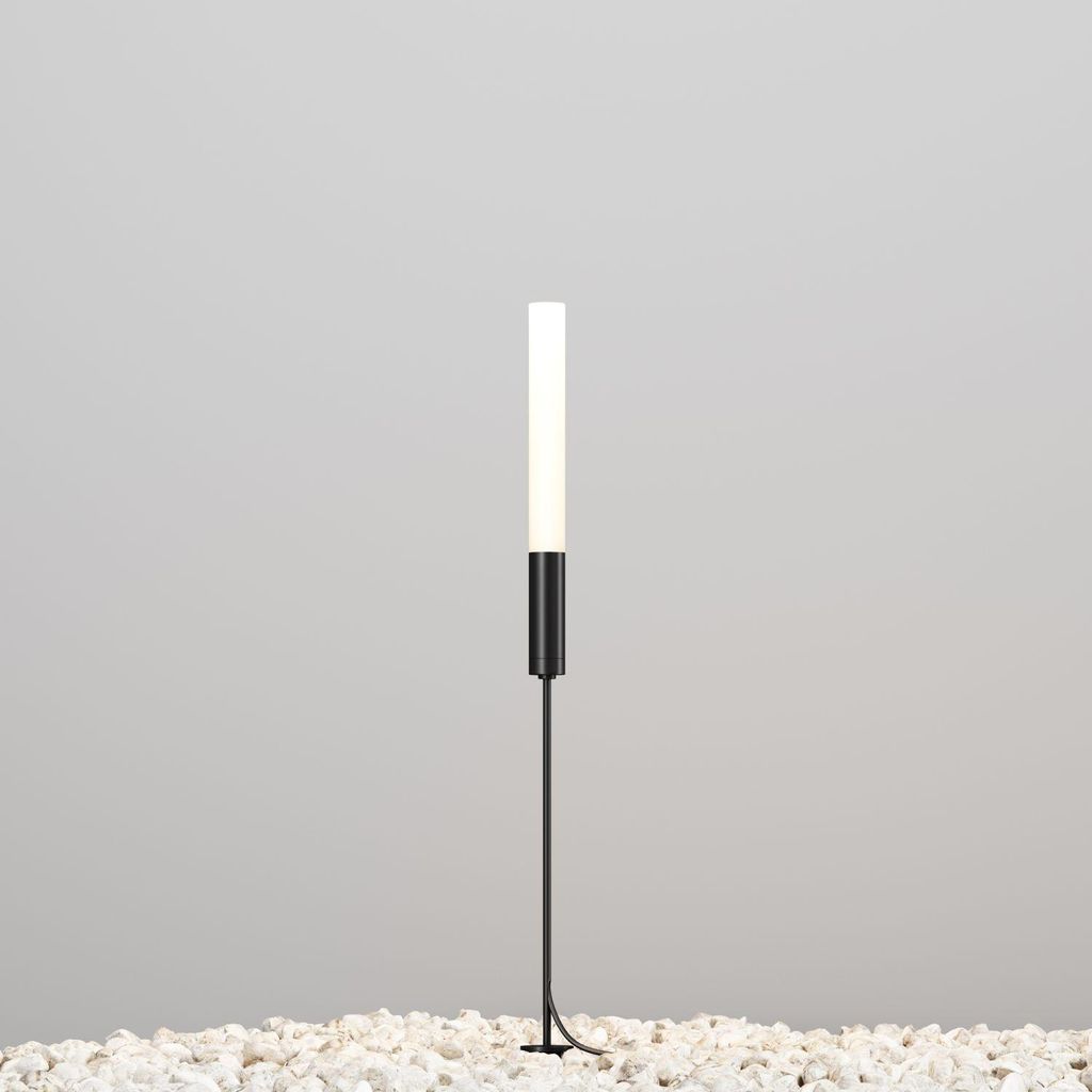 LED Außenlampe Aluminium 80 cm hoch IP65 Graphit rund 3000 K warmweißes Licht 250 lm Stehleuchte außen