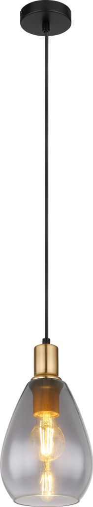 Globo Lighting Hängeleuchte Metall schwarz matt, 1x E27