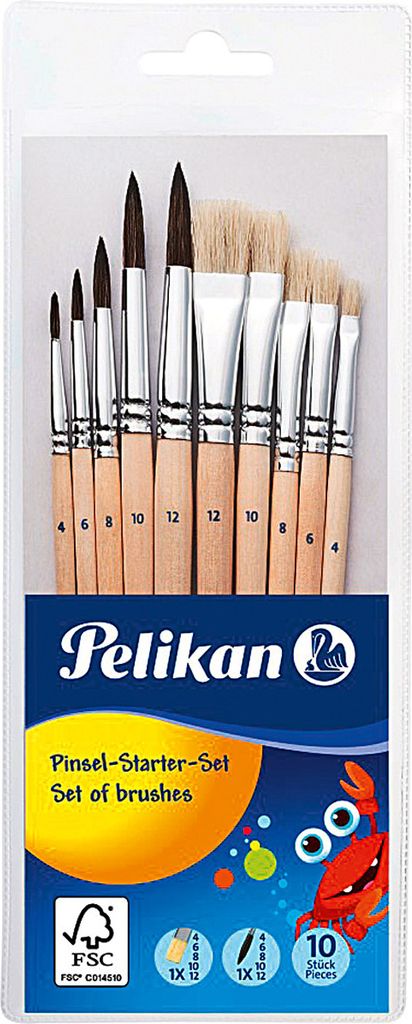 Pelikan Pinsel PL10/SB Starter Set            10er Produktbild 