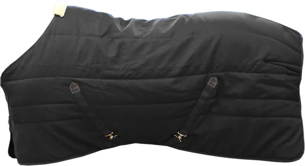 Couverture d'écurie rembourrée 300g Kentucky - Noir Classique 160cm
