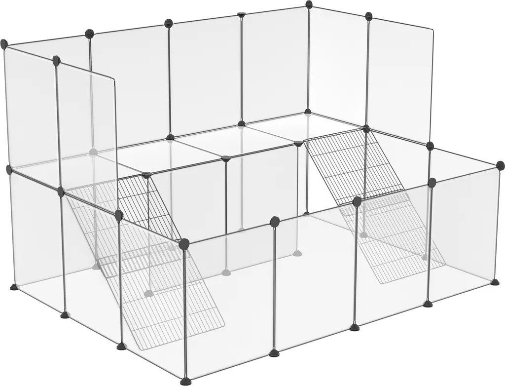 Enclos pour chiots et rongeurs : espace de jeu sécurisé 143x108 cm