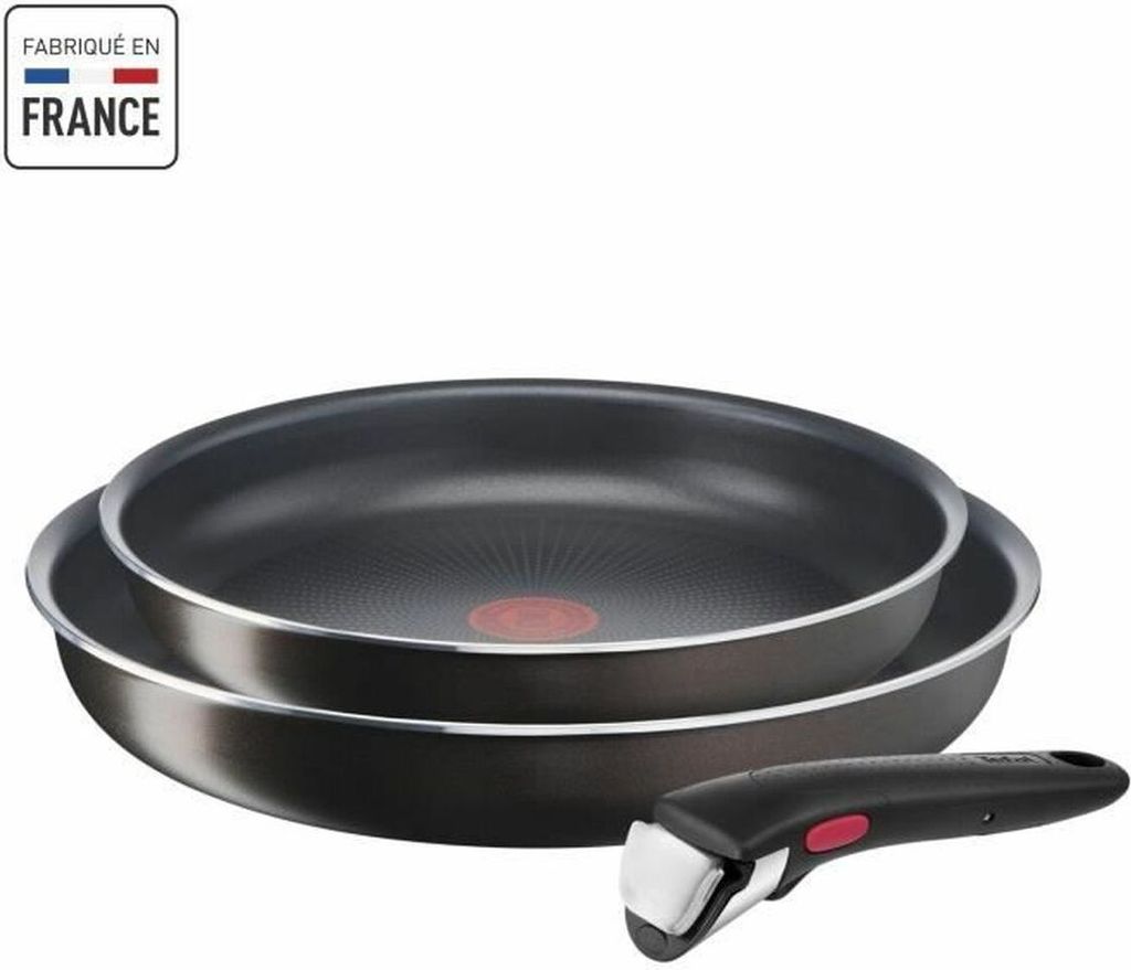 Tefal Ingenio Easy Plus 2er-Set Pfannen 2428 cm abnehmbarer Griff Stapelbare Kochgeschirr (55,63)