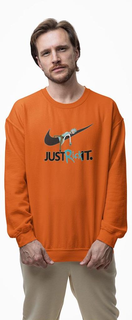 D&B Design Uni Pullover SWMO00050 Rick And Morty Orange-Größe 2XL