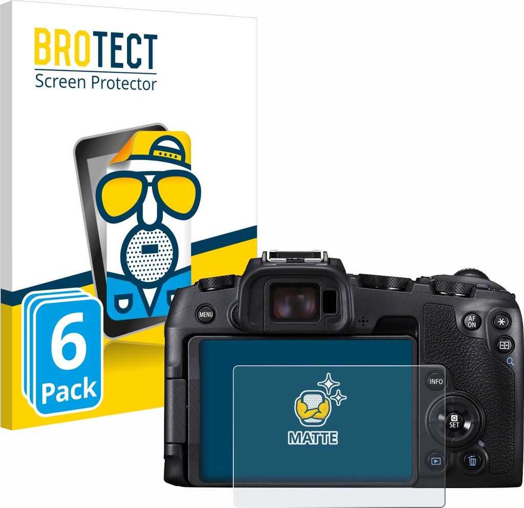 6x BROTECT Schutzfolie für Canon EOS RP Displayschutz Displayschutzfolie Folie Matt Entspiegelungsfolie