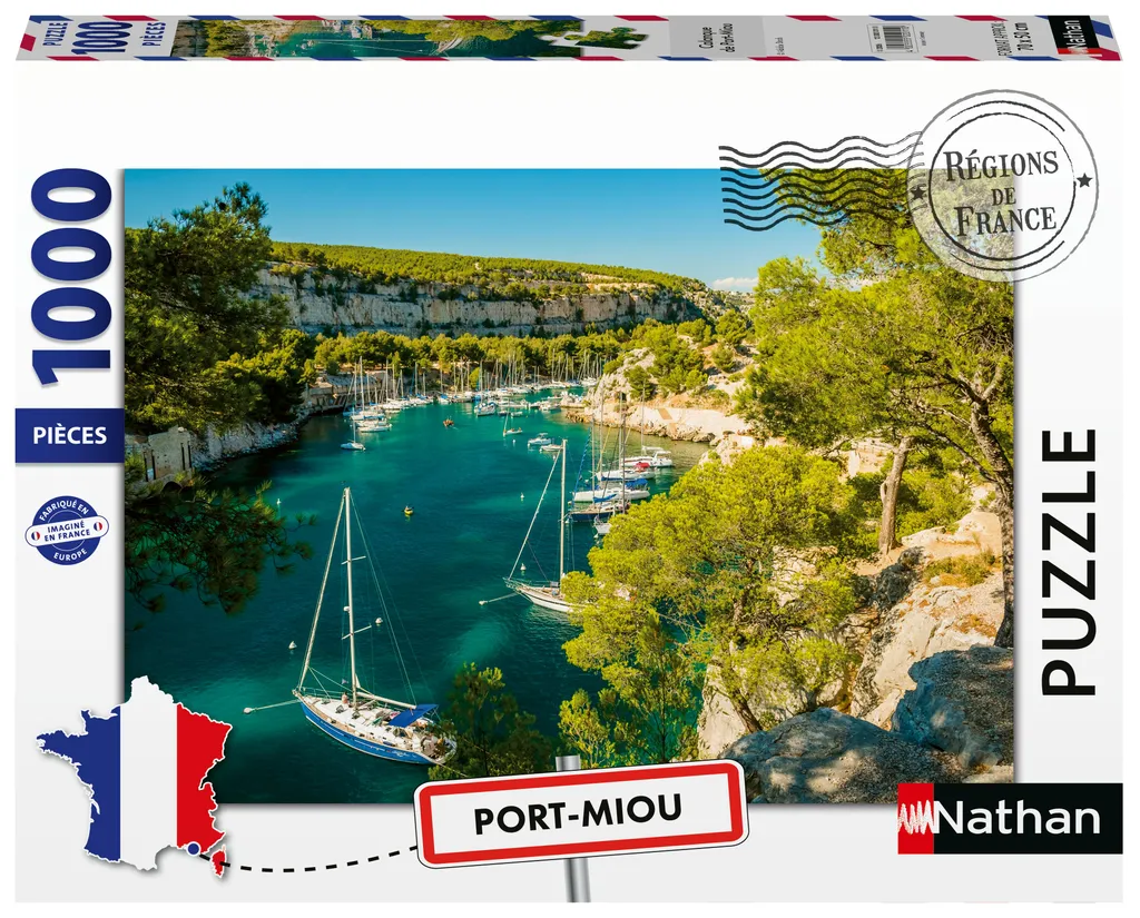 Puzzle Nathan Collection Régions de France Calanque de Port-Miou 1000 p