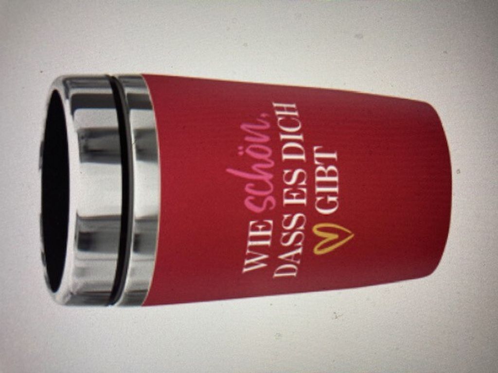 La Vida Edelstahl Thermo Becher to go 240 ml  Wie schön das Produktbild 