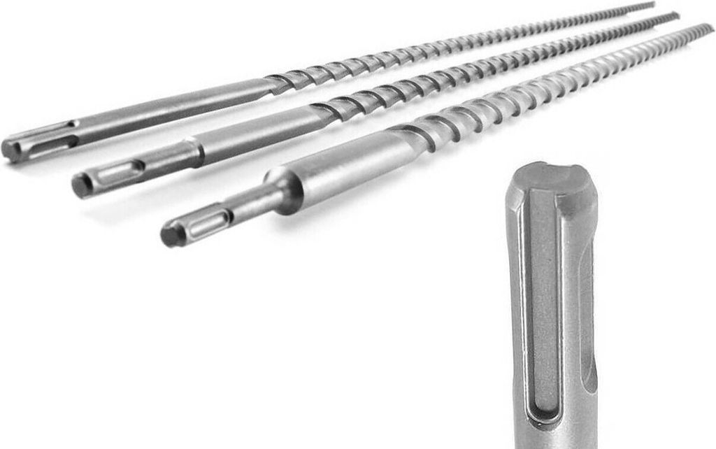 Zestaw 5 bardzo długich (60 cm) wierteł do betonu SDS-plus Zdjęcie produktu 