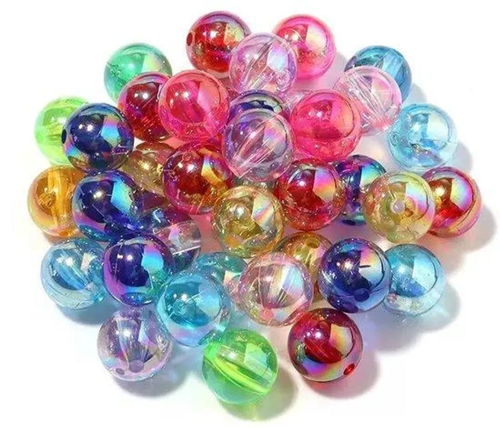 Perles en verre de 8 mm aux couleurs éclatantes pour bracelets artisanaux