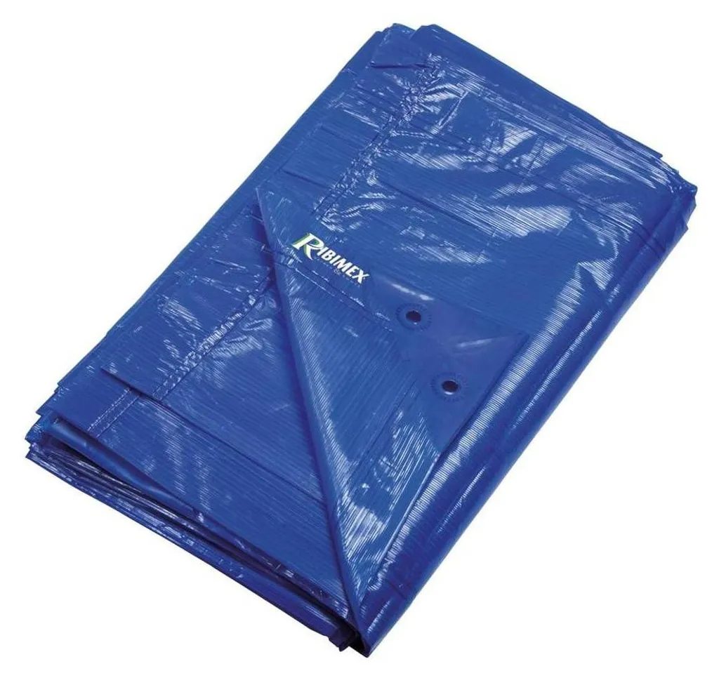 Bâche universelle 3x5m en polyéthylène bleu - Couverture étanche 90g