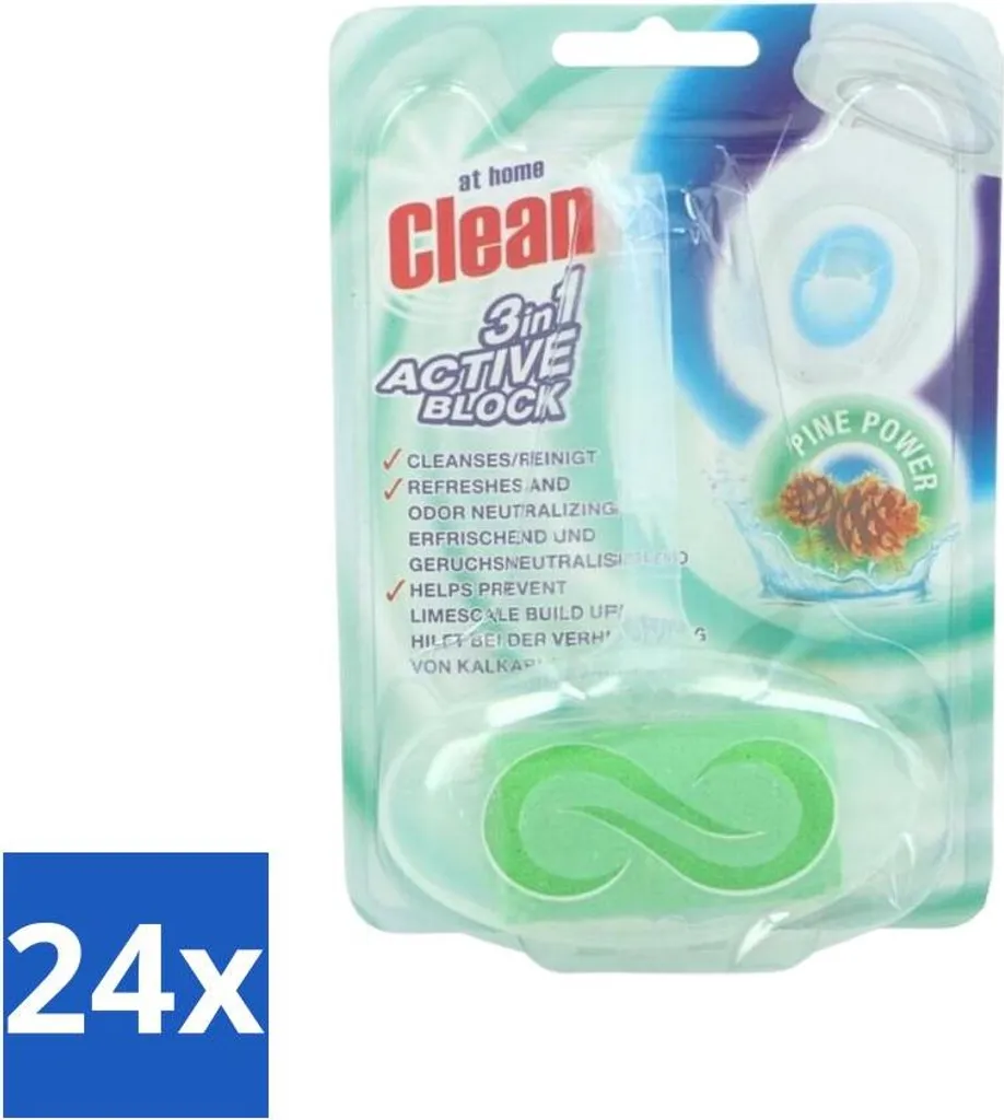 Anti-Calcaire WC et Neutralisant d'Odeurs au Pin - Pack 24 Pierres Actives