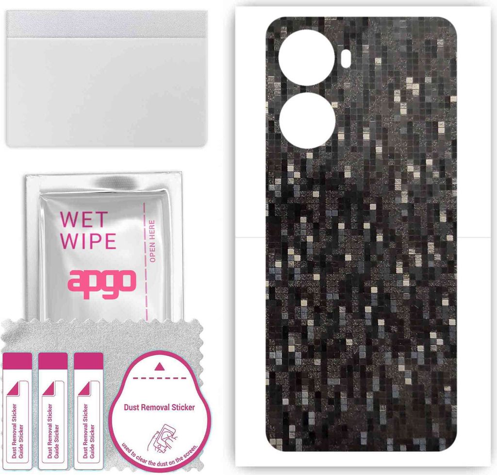 apgo Rückseite Schutzfolie, Skin, kompatibel mit ZTE Blade V41 Vita 5G, Hinten Displayschutzfolie aus Vinylfolie, kratzfest, einfache Montage - Ca...