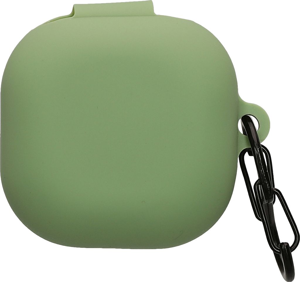 kwmobile Hülle kompatibel mit Samsung Galaxy Buds FE Kopfhörer - Silikon Schutzhülle Etui Case Cover Schoner in Pastellgrün