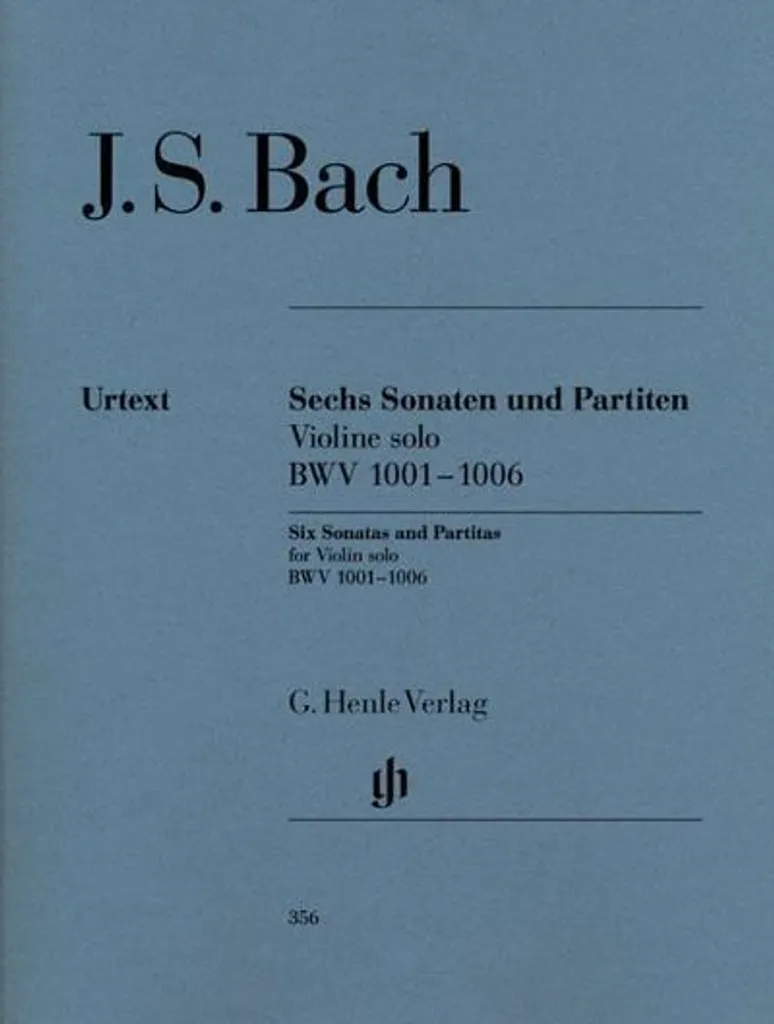 Partition Violon Bach Sonates et Partitas BWV 1001-1006 Solo Urtext