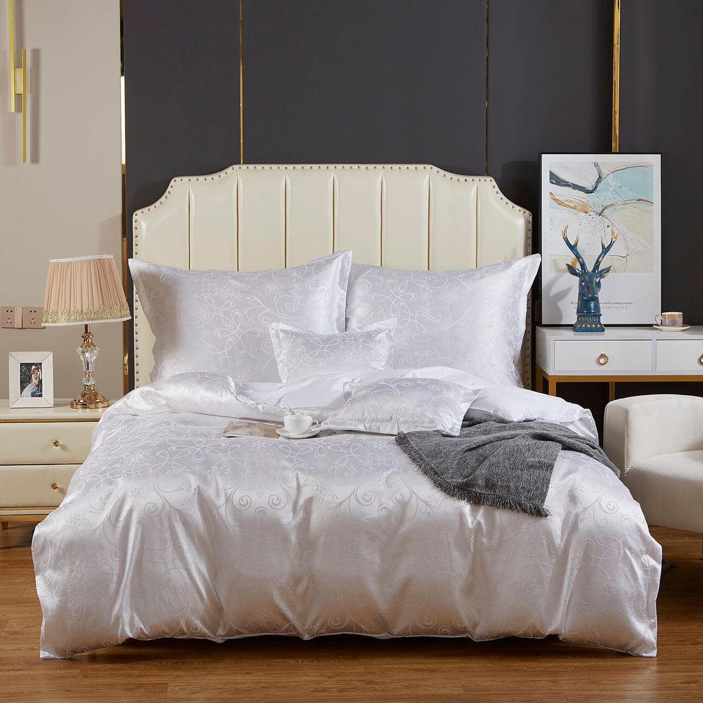 Bettwäsche 160X200, Baumwolle, Satin-Bettwäsche, Kissenbezüge 70X80, Kissenbezüge 40X40