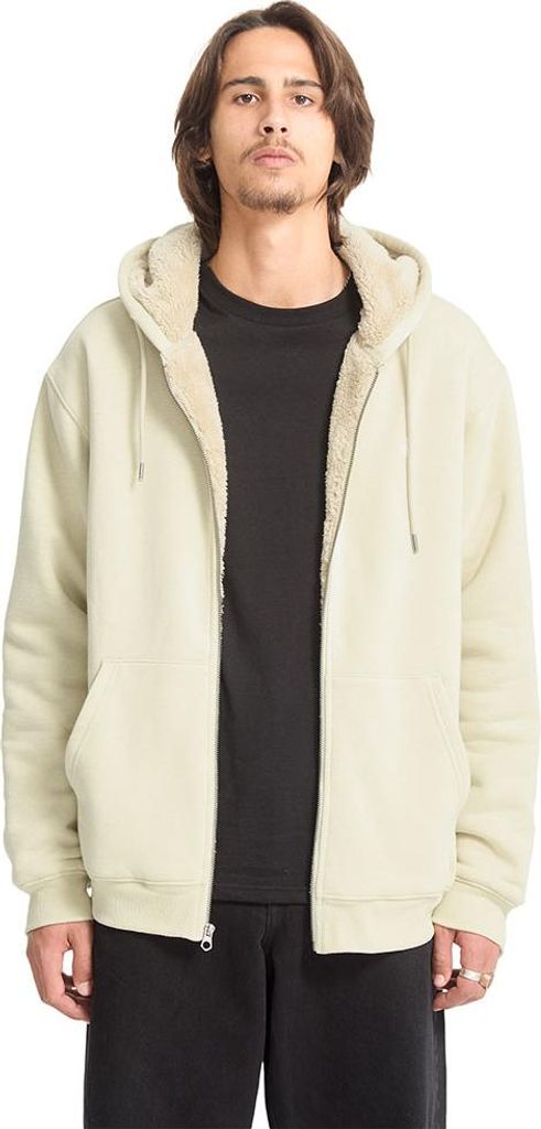 Volcom Single Stone Lined Fleece Mit Durchgehendem Reißverschluss Beige M Mann Beige M