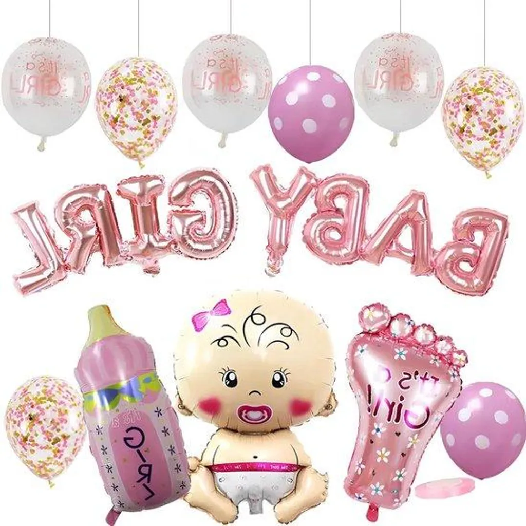 Réussir sa Déco de Baby Shower Fille : Pack Complet Ballons Roses Faciles