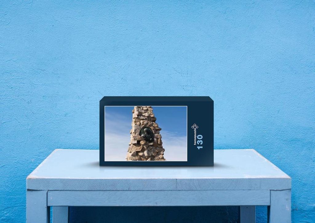 hansepuzzle 46553 - Denkmal Puzzle, 130 Teile, Reisen, 28,7 x 20,0cm mit hochwertiger Aufbewahrung, Kartonbox und wiederverschließbarem Beutel