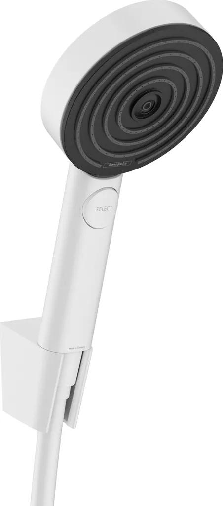 hansgrohe Pulsify Select S Set Doccia Bianco Opaco: Design 105 3jet