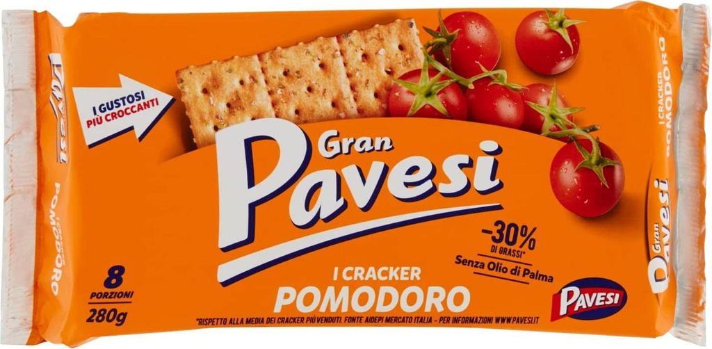 Gran Pavesi Cracker Pomodore / Tomate 250 gr.