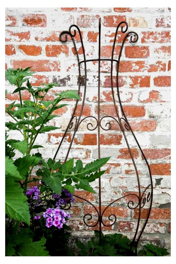 Halbrundes Metall-Rankgitter zum Stecken 150 x 55 cm