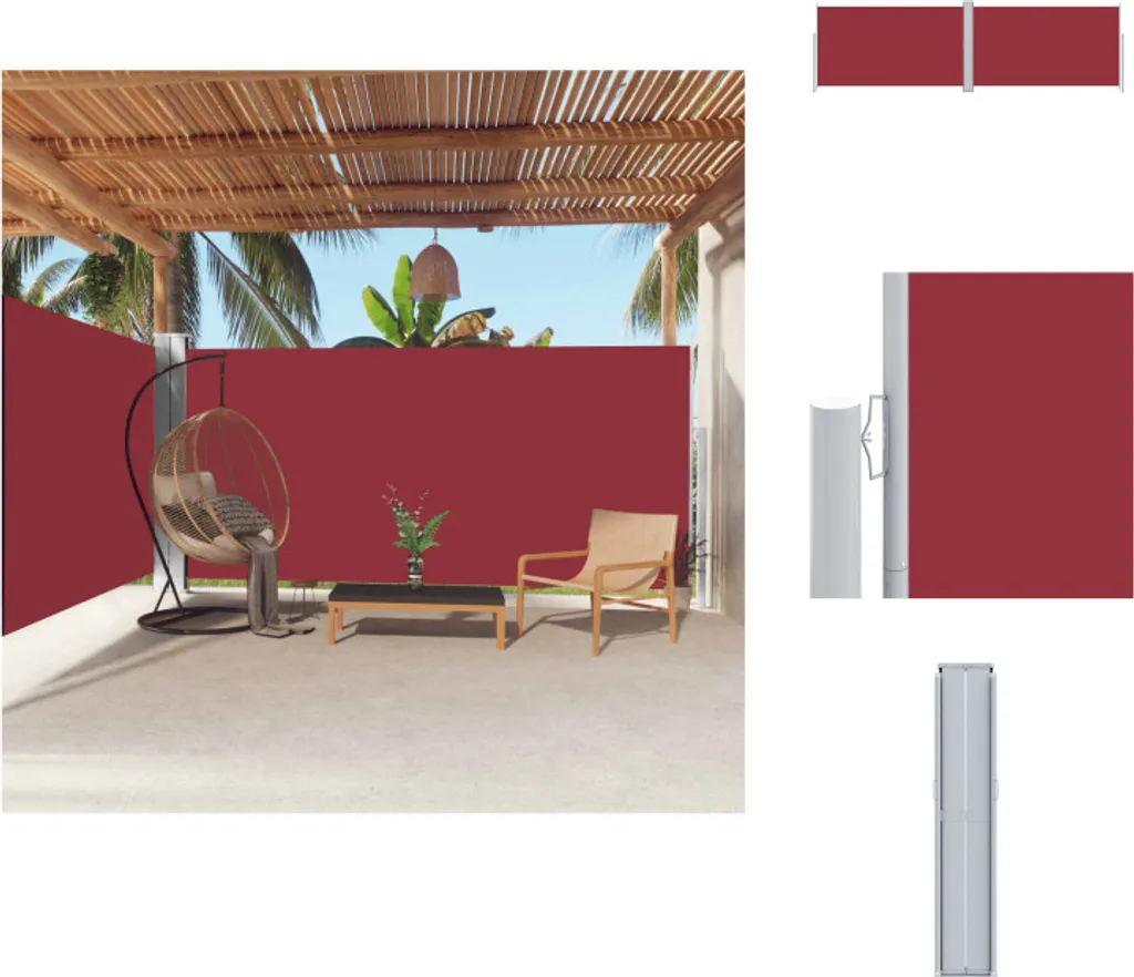 Tenda Rossa vidaXL 180x600 cm - Crea la tua Oasi Privata in Giardino