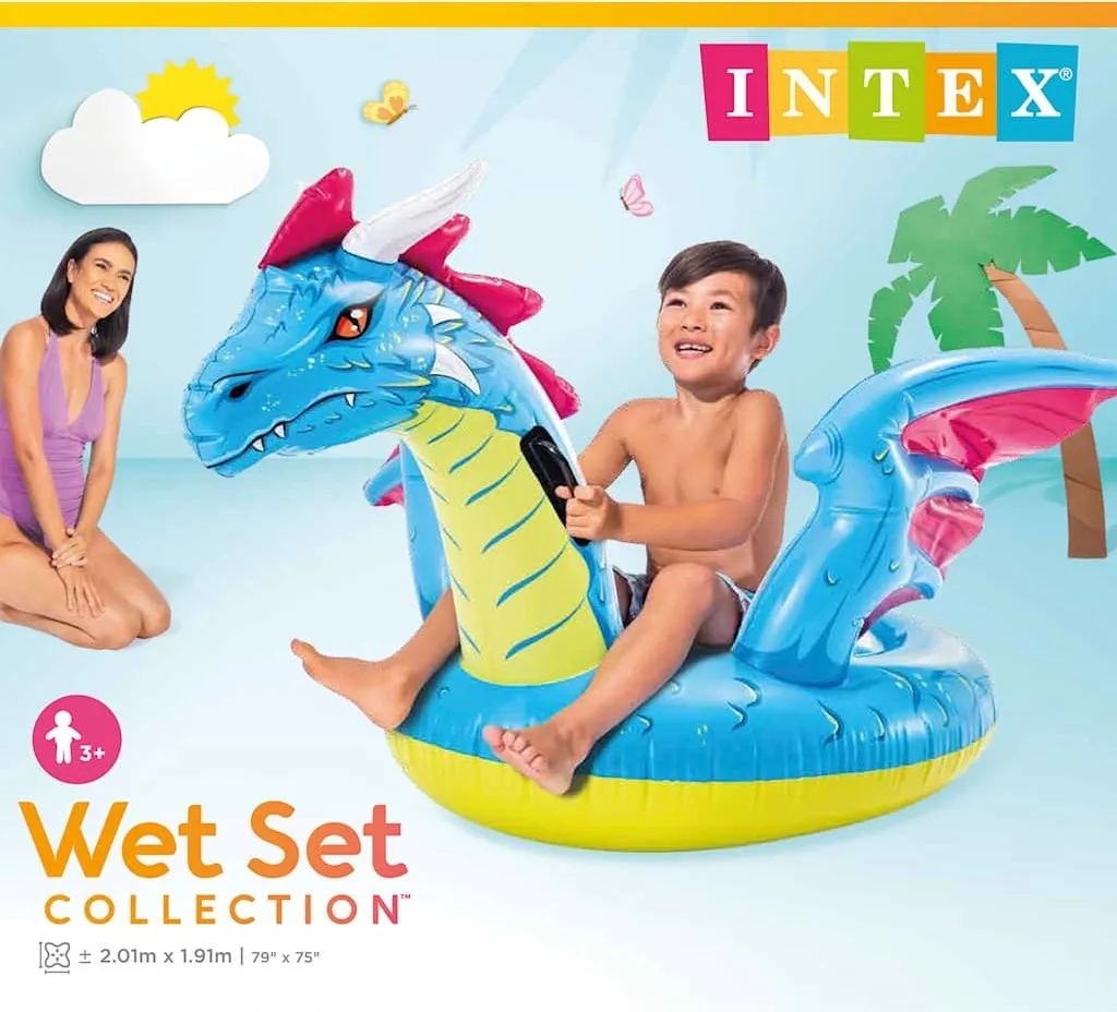 Dragon Gonflable Intex 57563 avec Poignées - Vinyle Robuste et Stable - 7