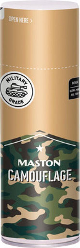 Sprühlack Maston Camouflage stumpfmatt RAL1001 beige 400 ml