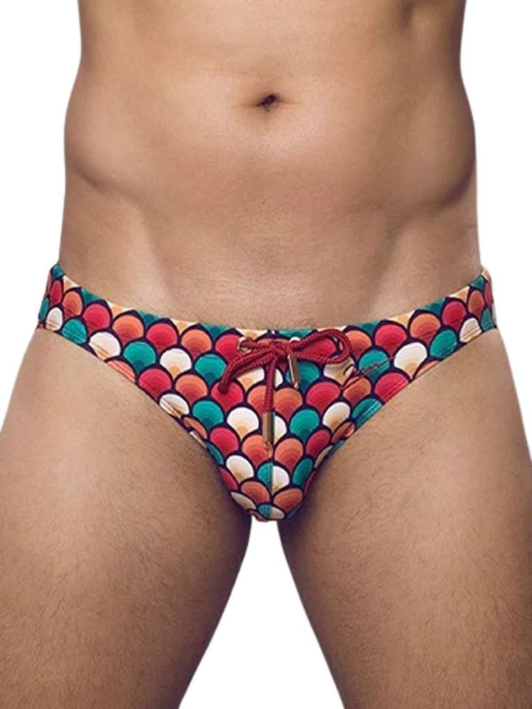 2Eros Print V20 Swim Briefs Swimwear Retro Red L
