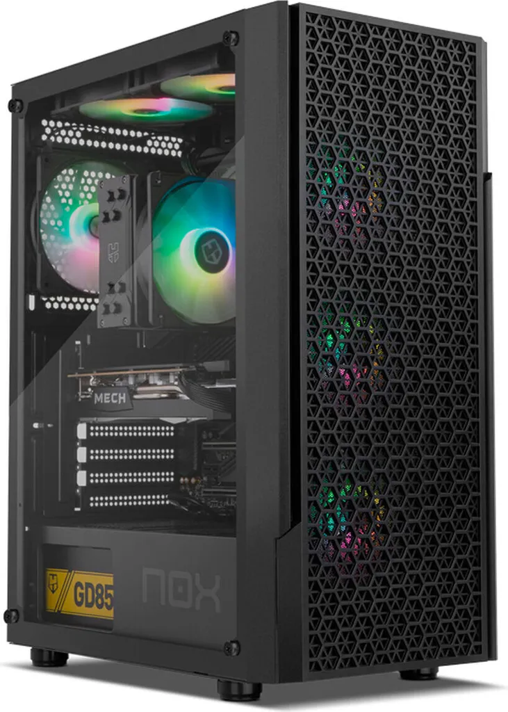 Boîtier ARGB Nox-Xtreme INFINITY BETA Airflow Noir avec Verre Trempé