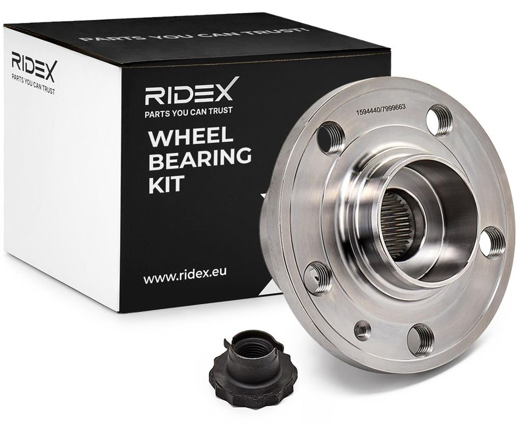 RIDEX Radlagersatz Vorne für VW POLO (9N) 72mm 654W0040 Produktbild 