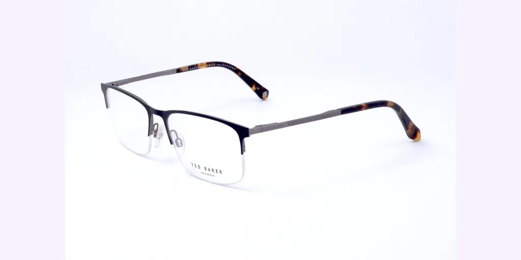 Monture optique rectangulaire Ted Baker TB4269 coloris noir et métal