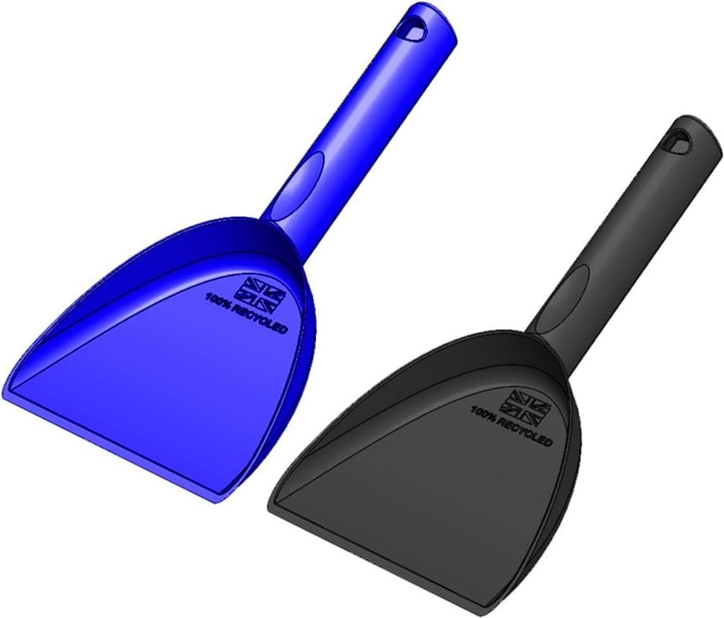 Poepschep - Nachhaltiges Hundefutter - Poop Scoop 2er Pack - Welpen Nass Trocken Futter Schaufel Löffel - Haustier Essen Trinken Schüssel - Kot A...