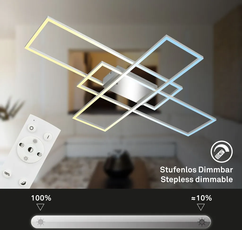 Plafonnier LED variable Roami noir : télécommande et mode veilleuse inclus - 3