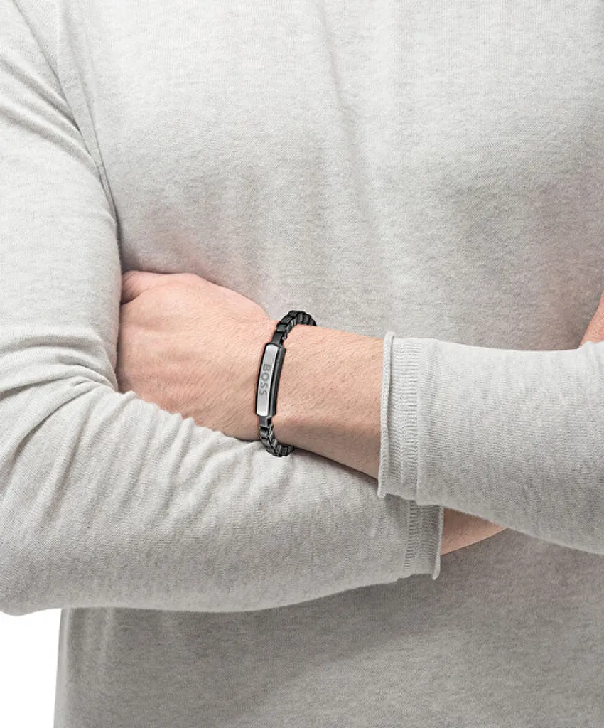 Gourmette Homme Acier Inoxydable Devon - Bijou de Poignet de 17,5 cm
