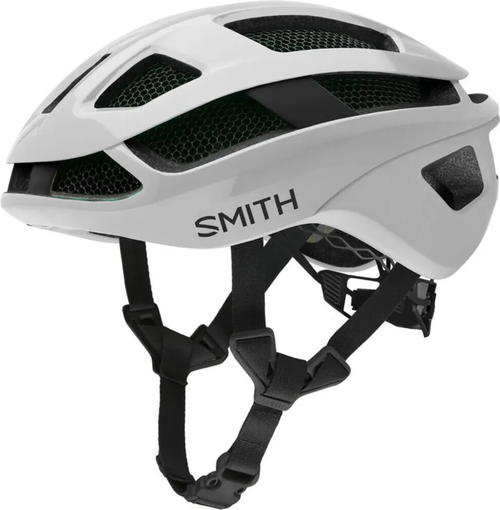 Casque de Vélo Route Smith Trace Mips Blanc M pour Performance et Sécurité