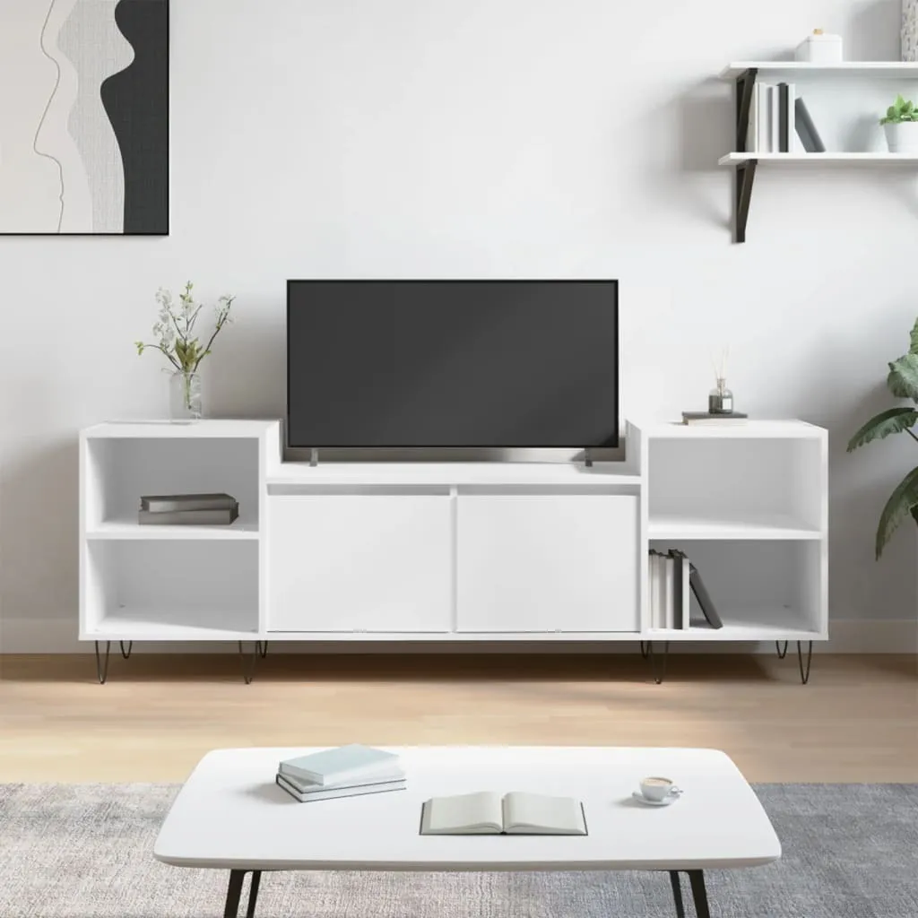 Mobile Porta TV Cloris Bianco 160cm | Design Legno Minimalista
