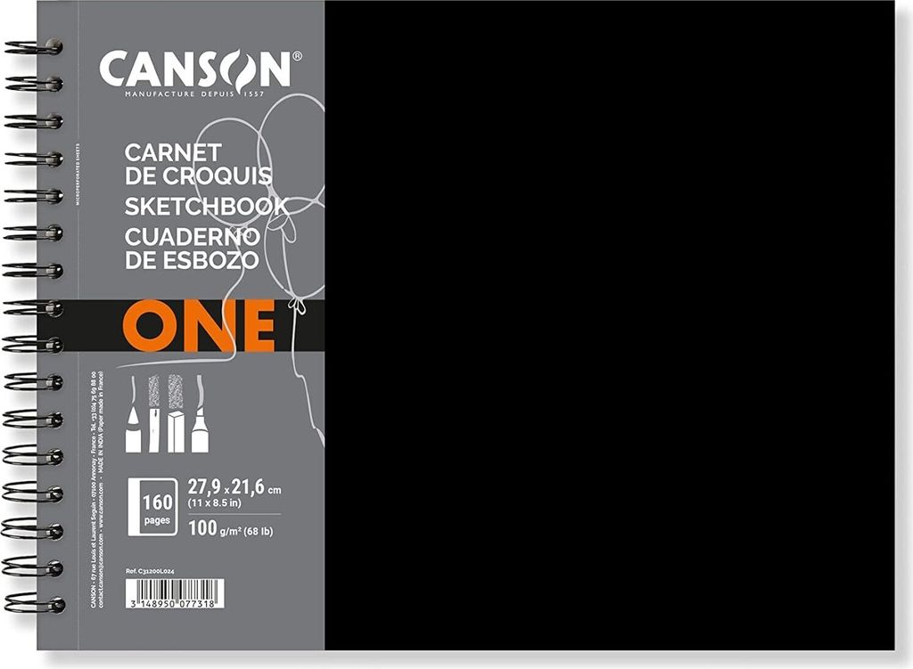 CANSON C312200L024 CANSON Sketchbook ONE, 279 x 216 mm, Zdjęcie produktu 