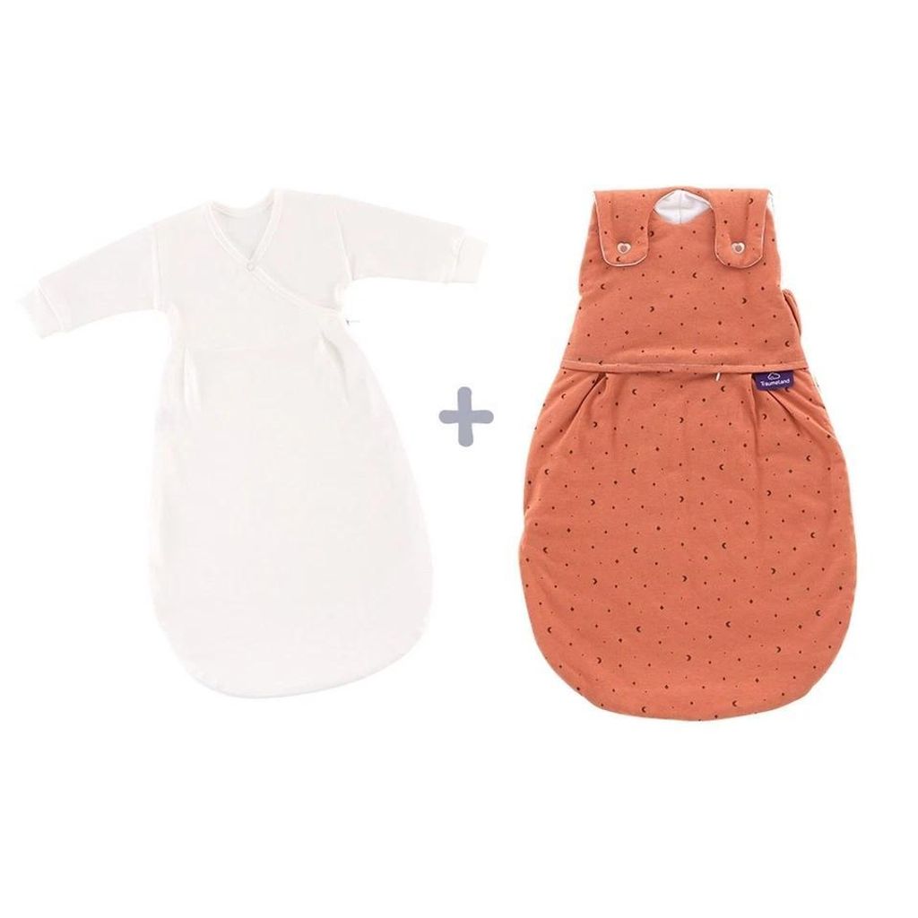 Träumeland Babyschlafsack LIEBMICH 3tlg. Set Moon rost 56/62