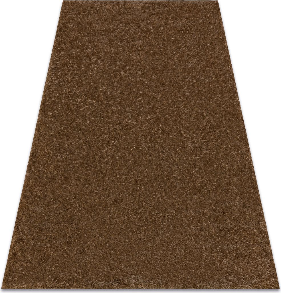 Teppich BUENOS 6650 shaggy schlicht, einfarbig dunkelbeige beige 140x190 cm