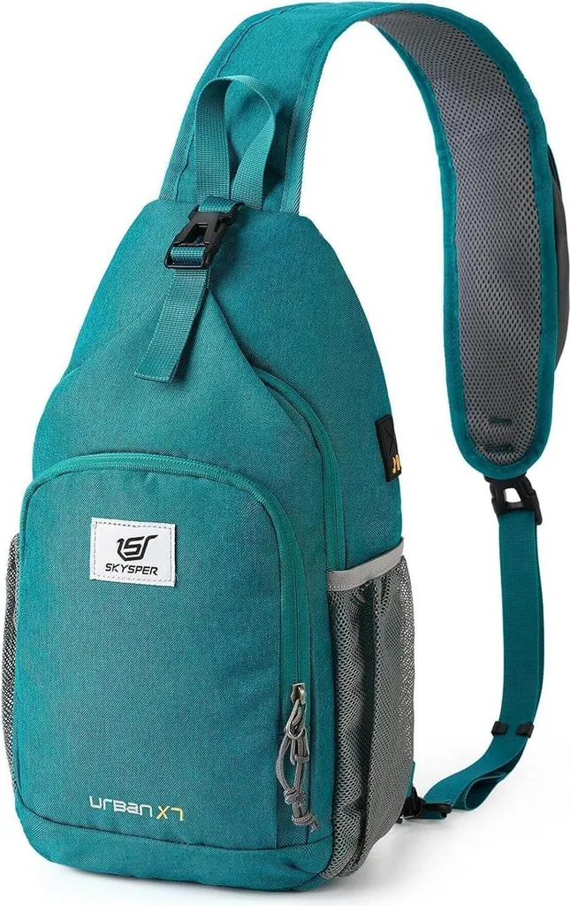 Sacoche Croisée Homme Petit Sac à Dos Monobretelle Imperméable Voyage
