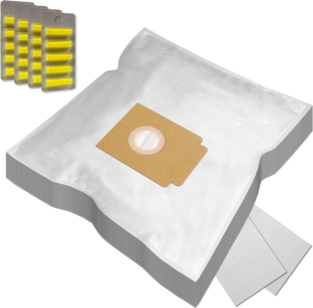 SET 20 Staubsaugerbeutel + 20 Duft + 2 Filter für Trisa 1500, Clean & Fresh 9028, 9071 hygienic, HYGIENIC 97/4, 9027 Hygienic, HYGIENIC 9028